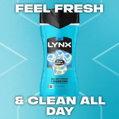Lynx Ice Chill Body Wash 225ml, UK version