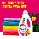 Surf Tropical Lily concentrated laundry detergent 1.188L, imported from the UK