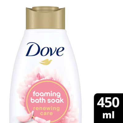 Dove peony and rose foaming bath soak 450 ml - British product