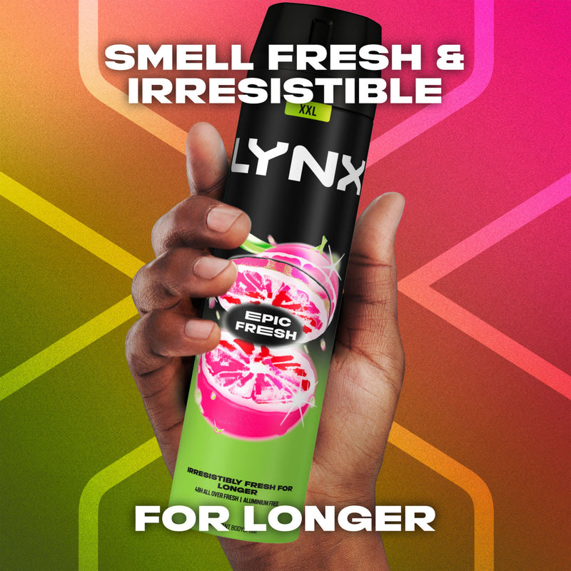 Lynx Epic Fresh aerosol body spray 250ml, UK version