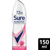 ASDA Sure Nonstop Protection Bright Bouquet Anti-Perspirant Aerosol 150ml- Buy online at McGrocer