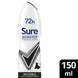 ASDA Sure Nonstop Protection Invisible Black & White Anti-Perspirant Spray 150 ml- Buy online at McGrocer