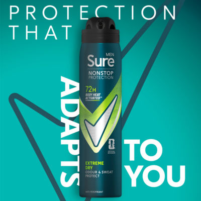 Sure anti-perspirant spray Extreme Dry 250ml (British brand)