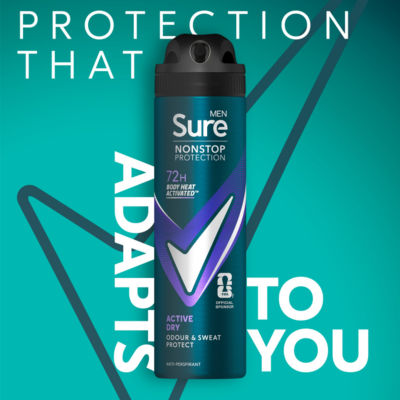 Sure Active Dry anti-perspirant spray 150 ml (British brand)