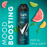 Sure men's anti-perspirant spray Sport Cool 150 ml (British brand)
