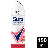ASDA Sure Nonstop Protection Watermelon Fresh Anti-Perspirant Aerosol 150 ml- Buy online at McGrocer