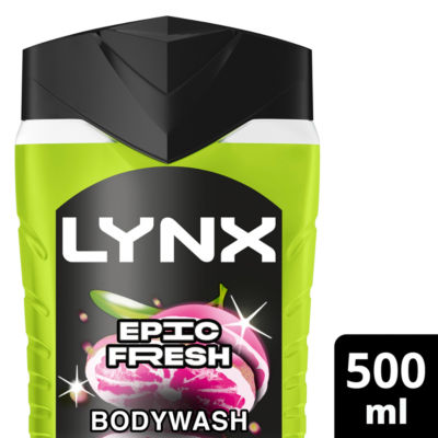 Lynx Epic Fresh grapefruit and pineapple body wash 500 ml, UK version