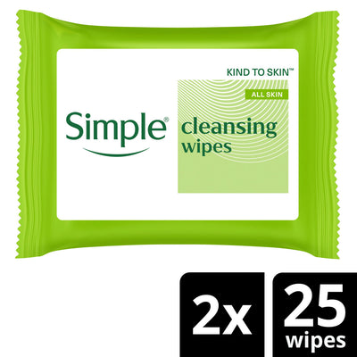 ASDA Simple Kind to Skin Biodegradable Cleansing Wipes 50 Pack- Buy online at McGrocer