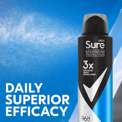 Sure Anti-Perspirant Spray Clean Scent 150 ml (British brand)