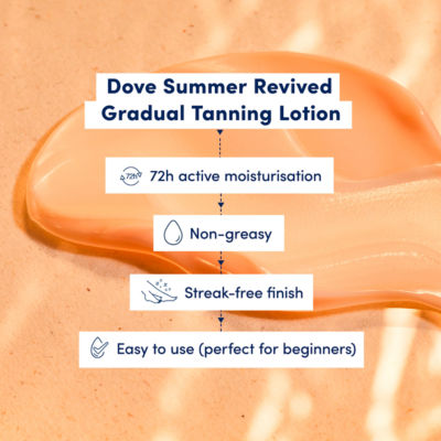 Dove gradual tanning lotion light to medium 200 ml - British product