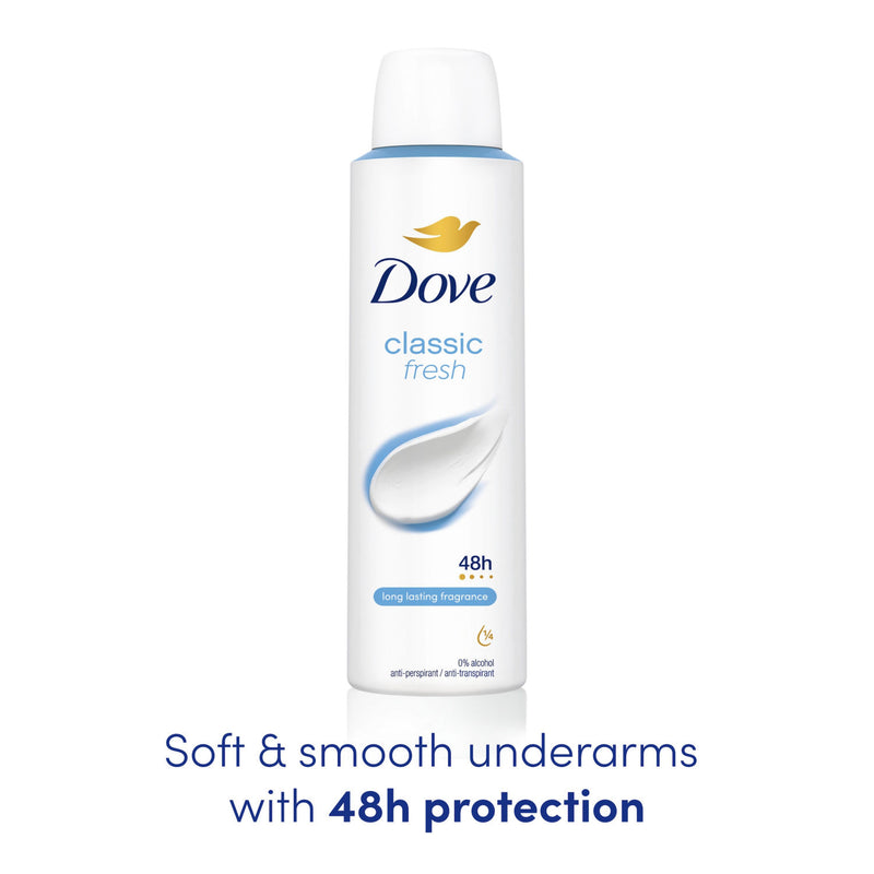 Dove Classic Fresh Anti-Perspirant Aerosol 150ml - British product