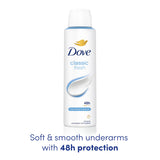 Dove Classic Fresh Anti-Perspirant Aerosol 150ml - British product