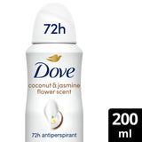 Dove Anti-Perspirant Spray Coconut and Jasmine Flower Scent 200ml - British product