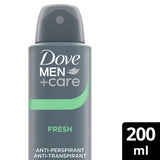 ASDA Dove Men+Care Fresh Anti-Perspirant Aerosol 200ml- Buy online at McGrocer