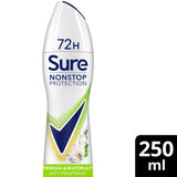 ASDA Sure Nonstop Protection Anti-Perspirant Freesia Water Lily Deodorant Aerosol 250ml- Buy online at McGrocer
