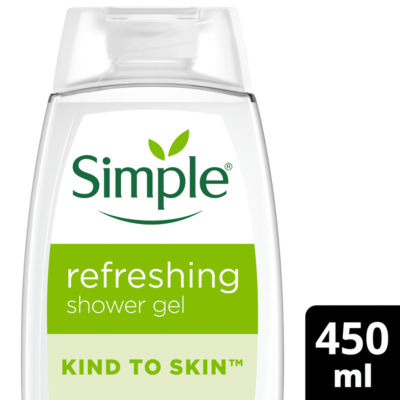 Simple Kind to Skin Refreshing Shower Gel 450 ml (British brand)