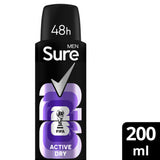 ASDA Sure Men FIFA Limited Collection Active Dry Anti-Perspirant Deodorant Spray 200 ml- Buy online at McGrocer