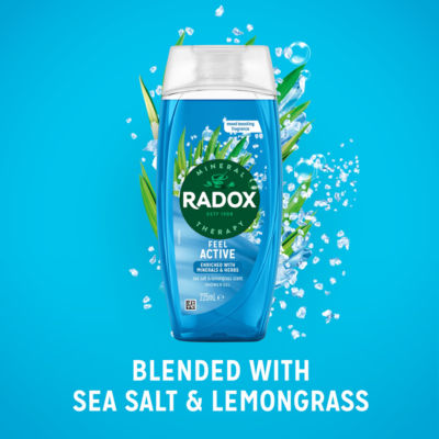 Radox Feel Active shower gel 225 ml, imported from the UK