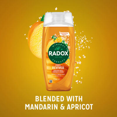 Radox Feel Revived shower gel 225 ml, imported from the UK