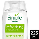 ASDA Simple Kind to Skin Refreshing Sensitive Skin Shower Gel 225 ml- Buy online at McGrocer