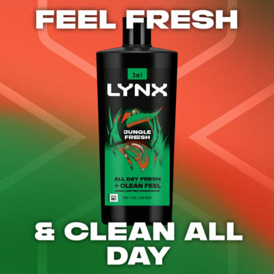 Lynx Jungle Fresh body wash 700 ml, UK version