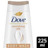 ASDA Dove Advanced Care Nourishing Silk Body Wash 225ml- Buy online at McGrocer
