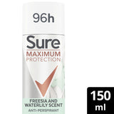 Sure anti-perspirant aerosol Freesia & Waterlily 150 ml (British brand)