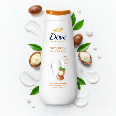 Dove Advanced Care Body Wash Pampering 400 ml - British product