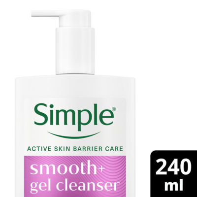 Simple Smooth+ Gel Facial Cleanser 240ml - British product