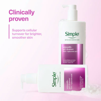 Simple Smooth+ Gel Facial Cleanser 240ml - British product