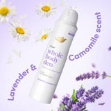 Dove lavender camomile whole body deodorant spray 150 ml, UK version