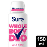 ASDA Sure Wild Rose Whole Body Deodorant 150 ml- Buy online at McGrocer
