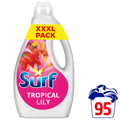 ASDA Surf Tropical Lily Laundry Washing Liquid Detergent 95 washes 2.565 L- Buy online at McGrocer