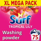 ASDA Surf Tropical Lily Washing Powder 75 Washes 3.75 kg- Buy online at McGrocer