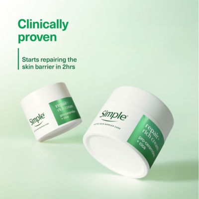 Simple Repair+ facial moisturiser 50ml, UK version
