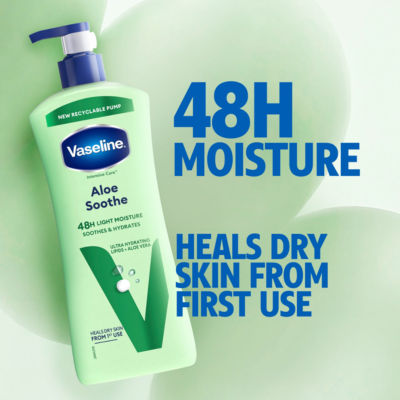 Vaseline Aloe Soothe Body Lotion 600ml (British brand)