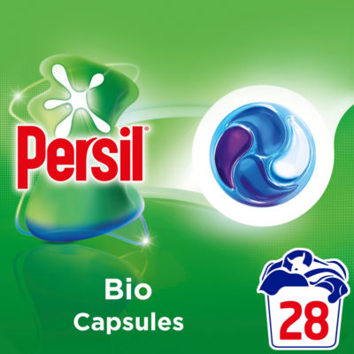 Persil Bio 4 in 1 laundry capsules 28 washes, UK version