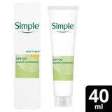 ASDA Simple Kind to Skin SPF 50 Peptide Face Moisturiser 40 ml- Buy online at McGrocer