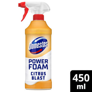 Domestos Power Foam Citrus Blast Toilet and Bathroom Cleaner Spray 450ml