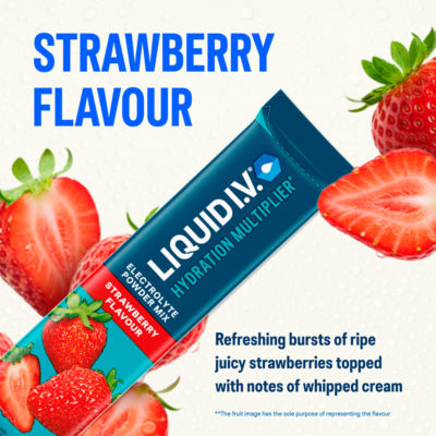 Liquid IV Strawberry Hydration Multiplier 6 sachets, UK version