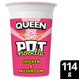 ASDA Pot Noodle Queen Chicken & Mushroom Limited Edition Instant Noodle Snack 114g- Buy online at McGrocer
