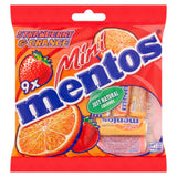Mentos Mini Rolls strawberry and orange flavoured sweets (British brand)