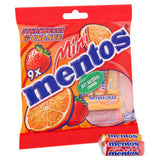 Mentos Mini Rolls strawberry and orange flavoured sweets (British brand)
