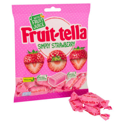 Fruit-tella Simply Strawberry chewy sweets 135g - British product