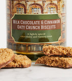 Harrods chocolate and cinnamon oat biscuit tin 200g, UK version