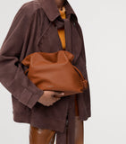 LOEWE medium leather flamenco clutch bag (British brand)
