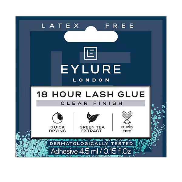 Eylure 18H Glue clear adhesive 45ml, imported from the UK