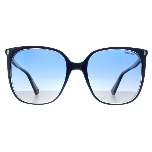 Polaroid blue polarized women sunglasses square frame, UK version