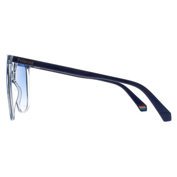 Polaroid blue polarized women sunglasses square frame, UK version
