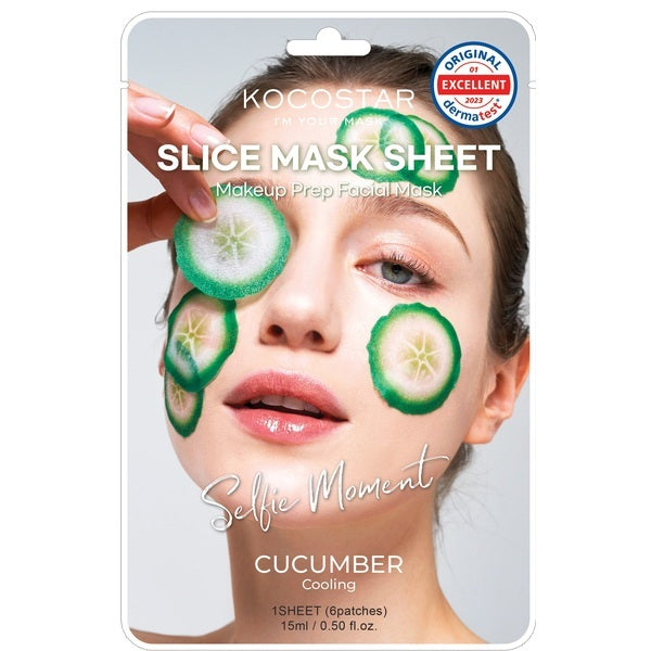 Kocostar Slice Facial Mask Cucumber 6 Slices , UK version